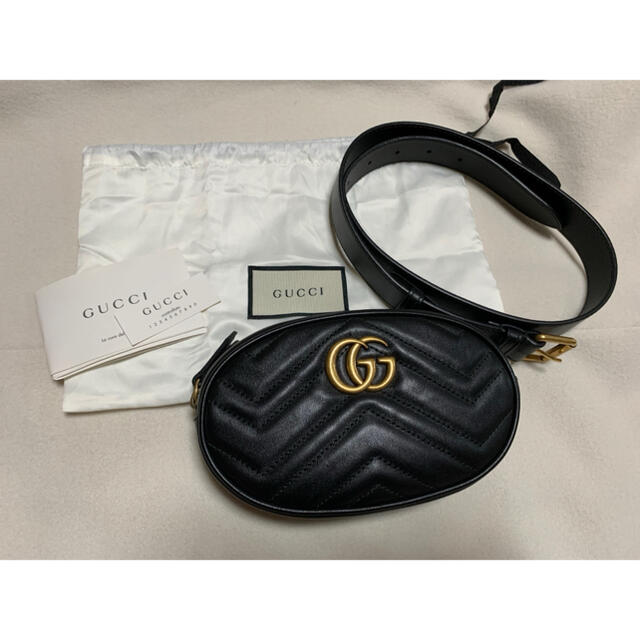 新発売 Gucci - GUCCI GGマーモント ベルトバッグ ショルダーバッグ
