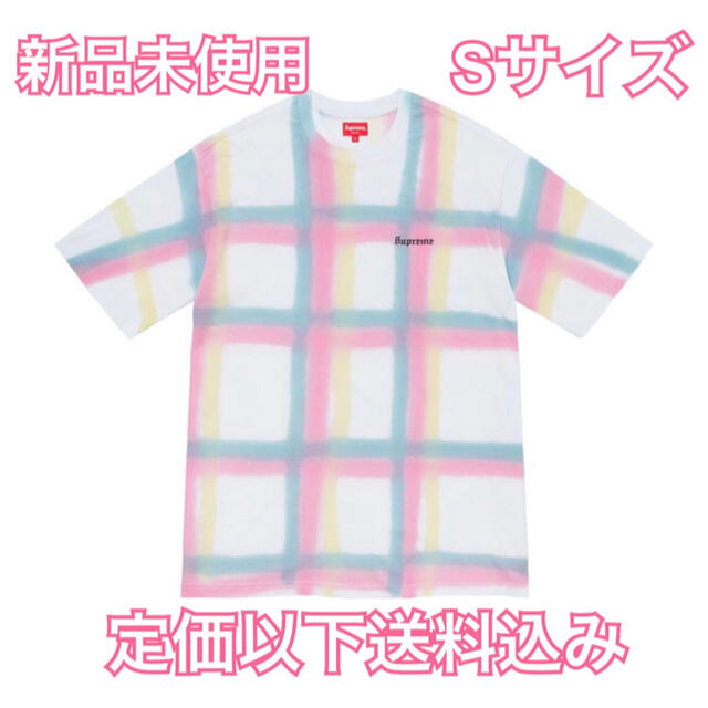 Supreme Sprayed Plaid S/S Top Sサイズ