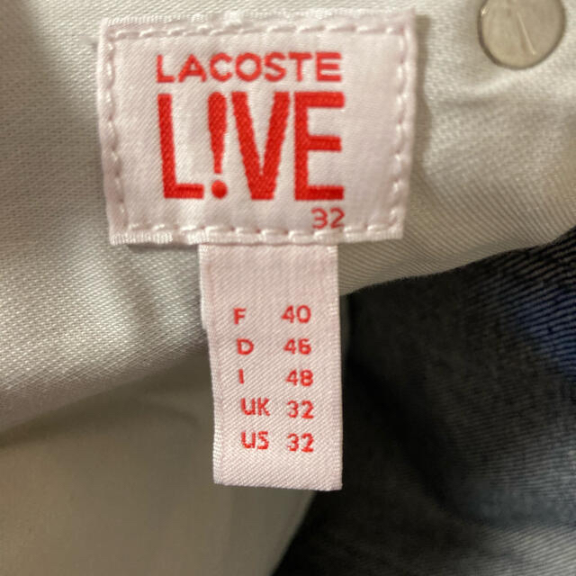 LACOSTE L!VE(ラコステライブ)のこつさま専用LACOSTE Live メンズデニム　32インチ メンズのパンツ(デニム/ジーンズ)の商品写真