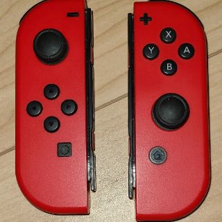 ニンテンドースイッチ(Nintendo Switch)の【動作確認済】Joy-Con (ジョイコン)　マリオ限定カラー　左右セット(家庭用ゲーム機本体)