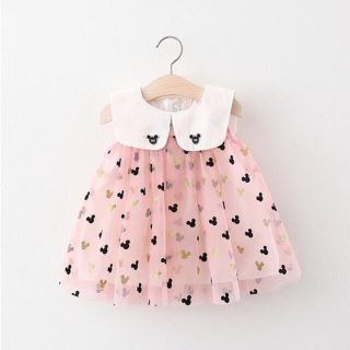 ピンクプー様専用売り尽くし　女の子コットンワンピース　90cm(ワンピース)