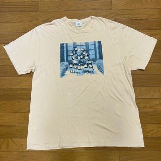 メリージェニー(merry jenny)の未使用　メリージェニー　ビッグTシャツ　ビンテージ加工　ベージュ　ミッキー(Tシャツ(半袖/袖なし))