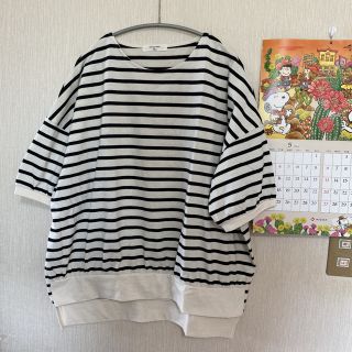 サマンサモスモス(SM2)のサマンサモスモスブルー＊ボーダーTシャツ(カットソー(長袖/七分))