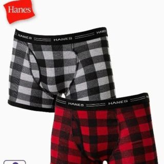 ヘインズ(Hanes)のLｻｲｽﾞ2枚組ﾌﾞﾗﾝﾄﾞ品ﾍｲﾝｽﾞ抗菌防臭加工!前開きﾎﾞｸｻｰﾌﾞﾘｰﾌ(ボクサーパンツ)