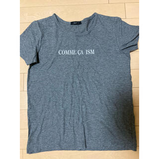 コムサイズム(COMME CA ISM)のコムサイズム新品、綿100%。シルバーロゴ入り半袖Tシャツ(Tシャツ(半袖/袖なし))