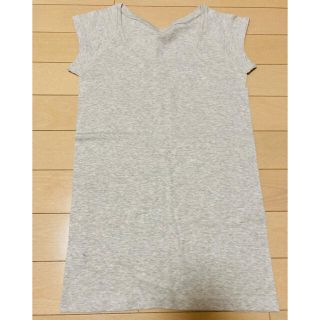 ムジルシリョウヒン(MUJI (無印良品))の新品ベージュ、フレンチTシャツ。未使用。(Tシャツ(半袖/袖なし))