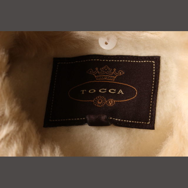 TOCCA(トッカ)のトッカ TOCCA コート ロング 2WAY ラメ ドット ウール 2 白 ホワ レディースのジャケット/アウター(その他)の商品写真