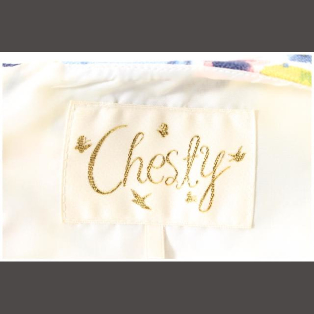 Chesty(チェスティ)のチェスティ Chesty ワンピース ひざ丈 フレア 花柄 ノースリーブ 1 マ レディースのワンピース(ひざ丈ワンピース)の商品写真