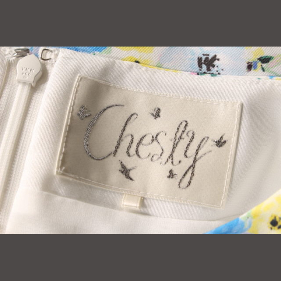 チェスティ Chesty 17SS ワンピース ひざ丈 花柄 ノースリーブ 1