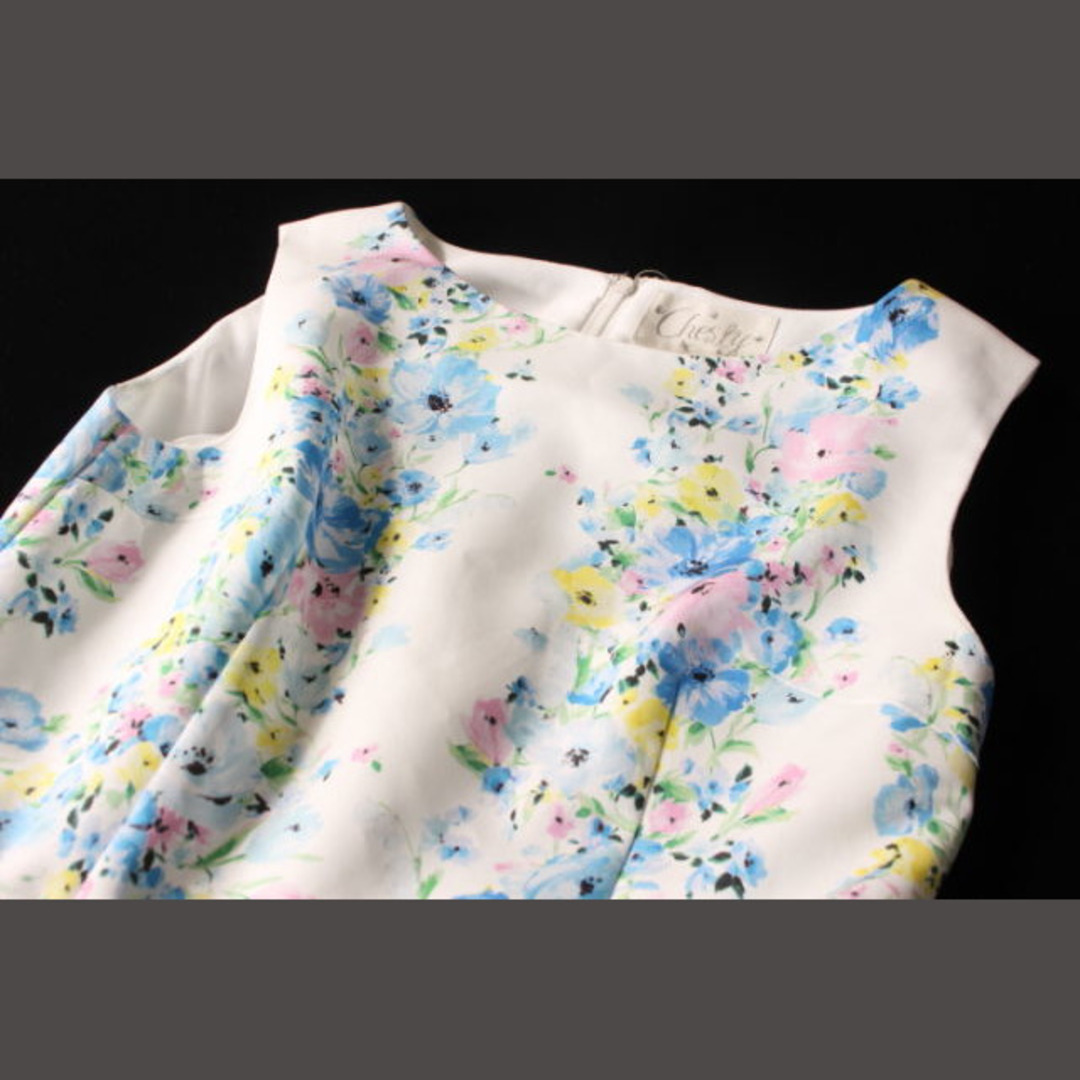 チェスティ Chesty 17SS ワンピース ひざ丈 花柄 ノースリーブ 1