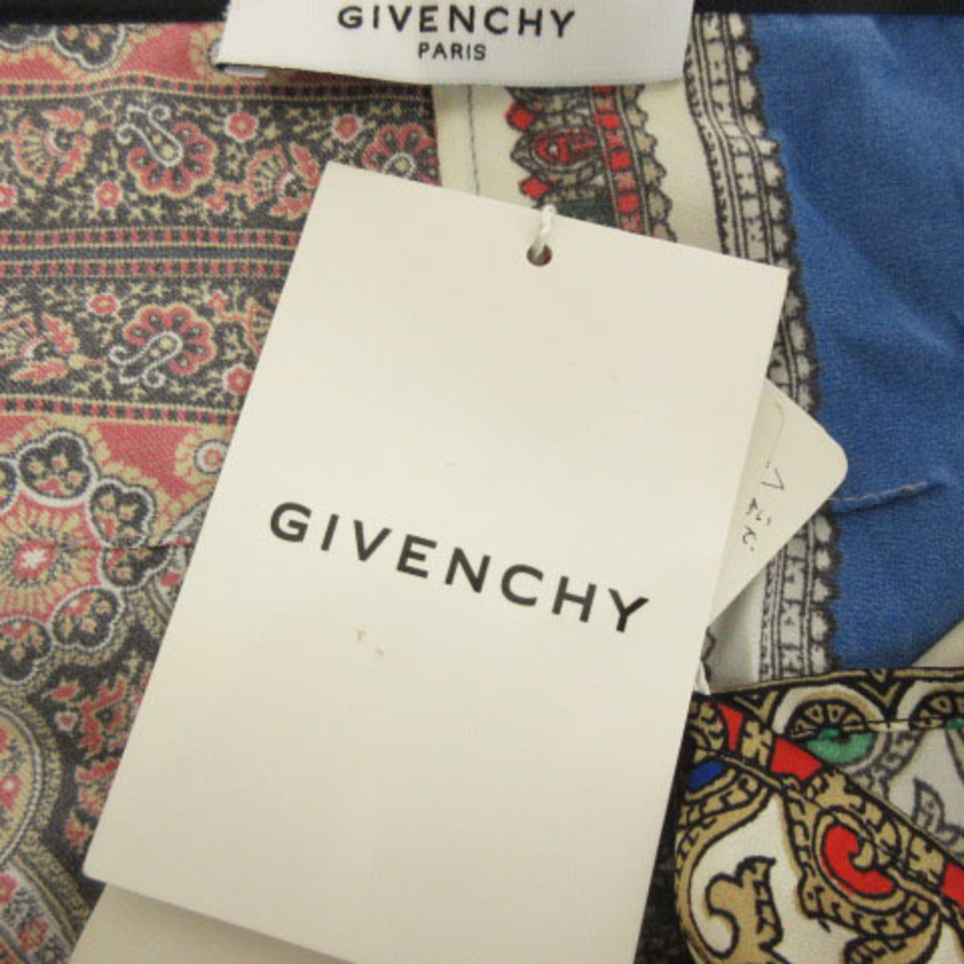 GIVENCHY(ジバンシィ)のジバンシィ GIVENCHY ブラウス ノースリーブ 総柄 シルク 36 黒 ブ レディースのトップス(シャツ/ブラウス(半袖/袖なし))の商品写真