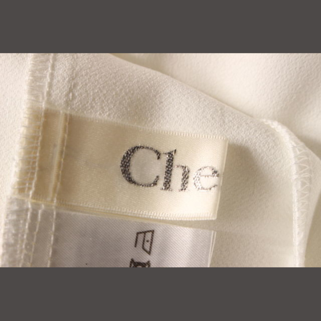 チェスティ Chesty ブラウス ビジュー 半袖 フレアスリーブ 0 白 チェスティ Chesty ブラウス ビジュー 半袖 フレアスリーブ 0 白
