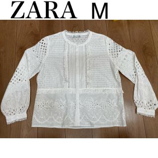 ザラ(ZARA)の★ZARA★カットワークエンブロイダリーシャツ(シャツ/ブラウス(長袖/七分))