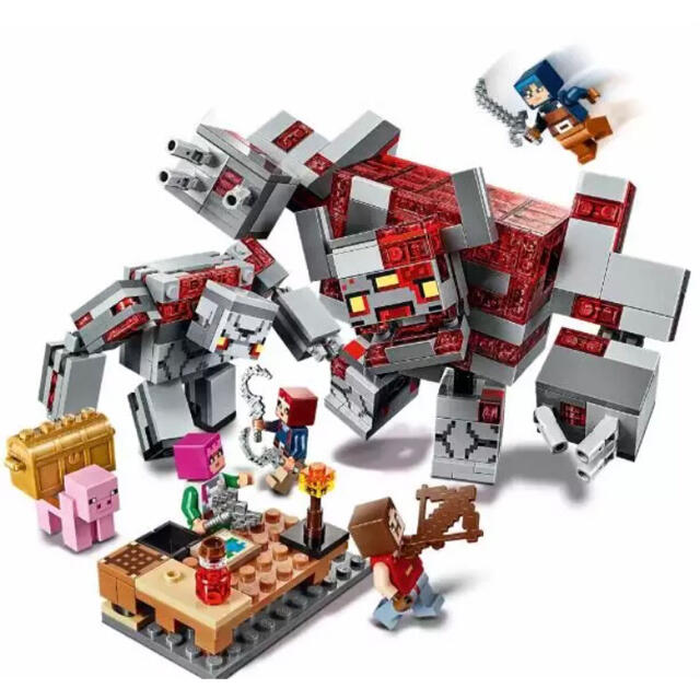 マイクラ レゴ 互換品 レッドストーンゴーレム レッドストーンの決戦 エンタメ/ホビーのおもちゃ/ぬいぐるみ(キャラクターグッズ)の商品写真
