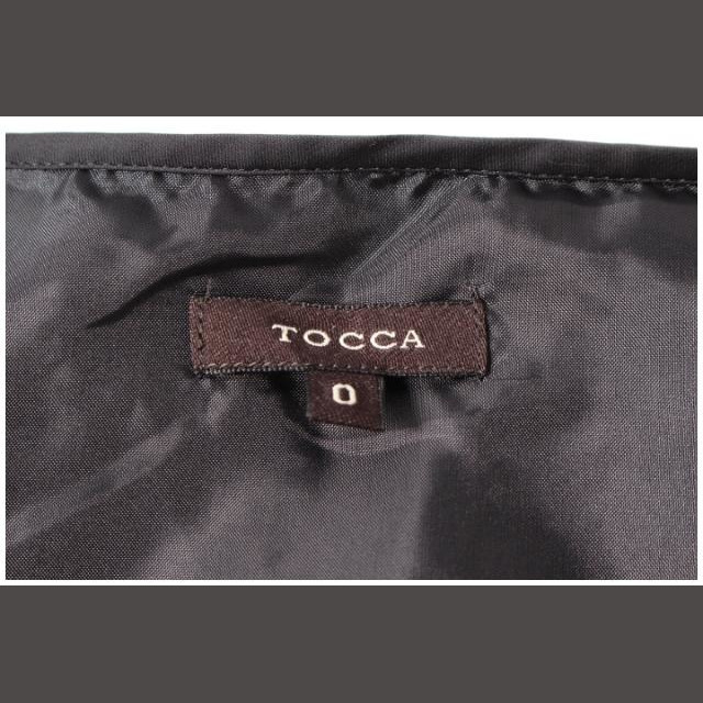 トッカ TOCCA ワンピース ひざ丈 半袖 カットワーク 0 ベージュ /nn 4