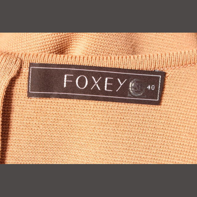 FOXEY(フォクシー)のフォクシー FOXEY ワンピース 半袖 ひざ丈 茶 ブラウン 30989 /h レディースのワンピース(ひざ丈ワンピース)の商品写真