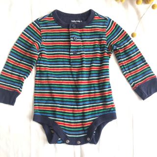 ベビーギャップ(babyGAP)のbabyGAP ロンパース　カラフルボーダー(ロンパース)