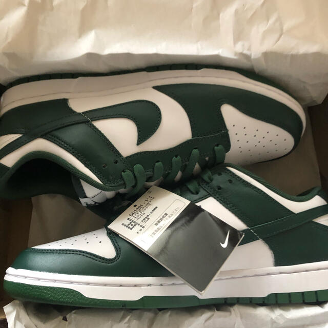 靴/シューズNIKE DUNK LOW "TEAM GREEN" 27