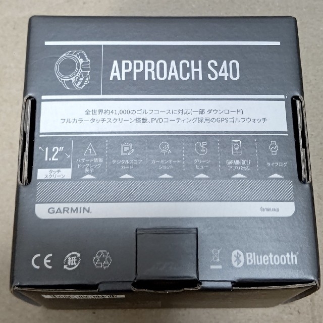 新品未使用。GARMIN Approach アプローチ S40 ゴルフナビ ブラ スポーツ/アウトドアのゴルフ(その他)の商品写真