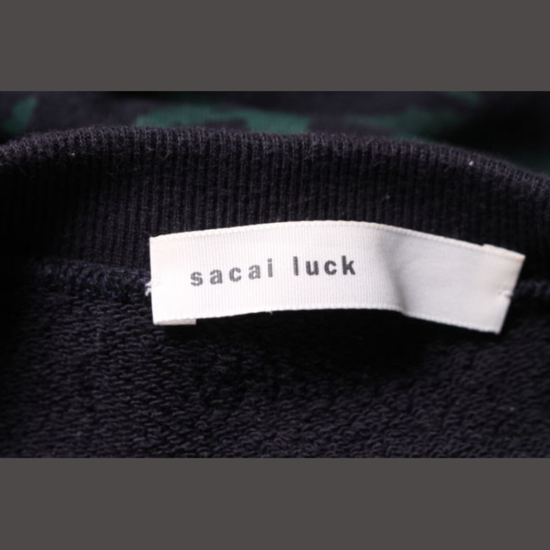 sacai luck(サカイラック)のサカイラック sacai luck ワンピース スウェット 総柄 半袖 ミニ 1 レディースのワンピース(ミニワンピース)の商品写真