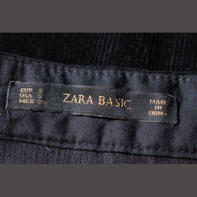 ZARA(ザラ)のザラ ベーシック ZARA BASIC コーデュロイ スカート 台形 ボックスプ レディースのスカート(ミニスカート)の商品写真