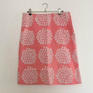 マリメッコ(marimekko)のレア マリメッコ プケッティ スカート 40 ピンク(ひざ丈スカート)