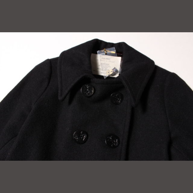 BEAMS BOY(ビームスボーイ)のビームスボーイ BEAMS BOY コート Pコート ブラック 黒 /TK レディースのジャケット/アウター(ピーコート)の商品写真