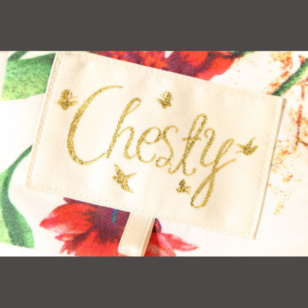 Chesty(チェスティ)のチェスティ Chesty ワンピース フラワー プリント 花柄 半袖 ミニ フレ レディースのワンピース(ミニワンピース)の商品写真