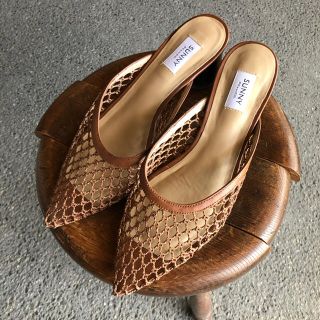 プラージュ(Plage)の37 PELLICO sunny メッシュ ミュール 23.5 ペリーコ 美品(サンダル)