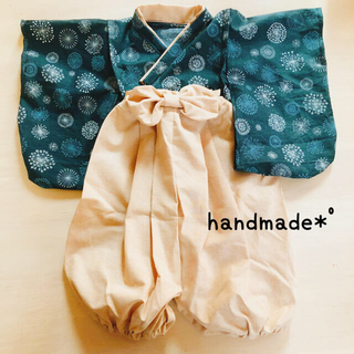 handmade♡ベビー袴 甚平の通販 by o.7fam☆｜ラクマ