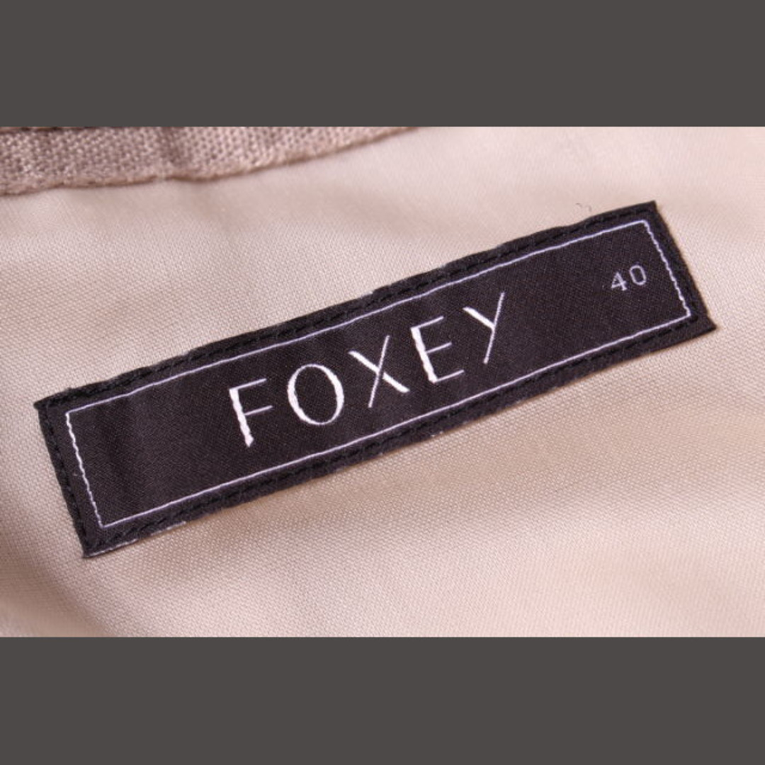 FOXEY(フォクシー)のフォクシー FOXEY スカート ひざ丈 カットワーク 花柄 シルク 和紙 40 レディースのスカート(ひざ丈スカート)の商品写真