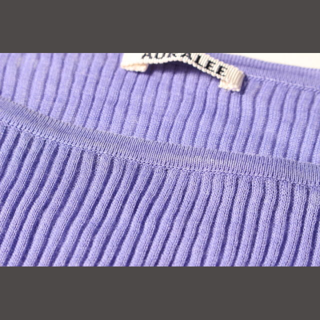 AURALEE(オーラリー)のオーラリー AURALEE 18SS カットソー ニット リブ リネン 1 紫 レディースのトップス(ニット/セーター)の商品写真