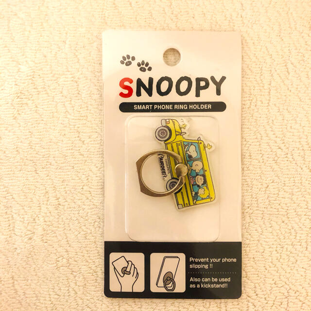 SNOOPY(スヌーピー)のスヌーピースマートフォンリング スマホ/家電/カメラのスマホアクセサリー(その他)の商品写真