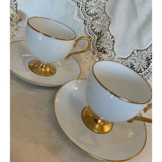 ノリタケ(Noritake)の美品　ノリタケダイヤモンドコレクション　聖杯型　カップ&ソーサー(食器)