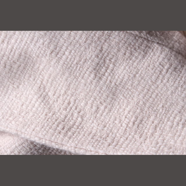 ANAYI(アナイ)のアナイ ANAYI コート ジオメトリック ツイードバー コットン 36 ピンク レディースのジャケット/アウター(スプリングコート)の商品写真