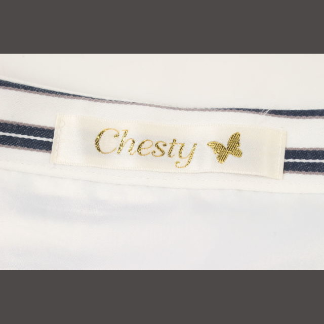 Chesty(チェスティ)のチェスティ Chesty ボーダー ストライプ柄 フレア スカート ahm051 レディースのスカート(ミニスカート)の商品写真