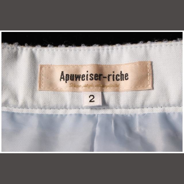 Apuweiser-riche(アプワイザーリッシェ)のアプワイザーリッシェ Apuweiser-riche ツイード フレア スカート レディースのスカート(ミニスカート)の商品写真