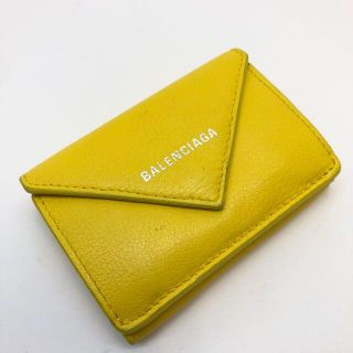 バレンシアガ(Balenciaga)のバレンシアガ 391446 ペーパーミニウォレット 三つ折り財布(財布)