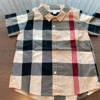 バーバリー(BURBERRY)のバーバリー　ショートスリーブ　チェックシャツ　2Y(ブラウス)