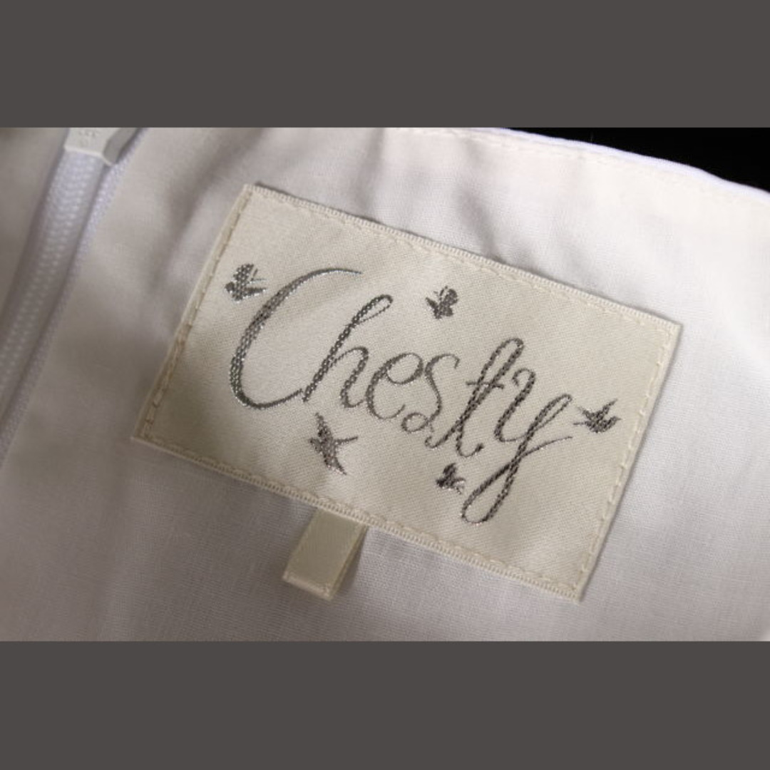 Chesty(チェスティ)のチェスティ Chesty 16SS ワンピース ギャザー ノースリーブ ミニ 0 レディースのワンピース(ミニワンピース)の商品写真