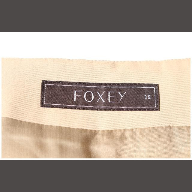 フォクシー FOXEY 27245 タック&タックスカート フレア ひざ丈 38