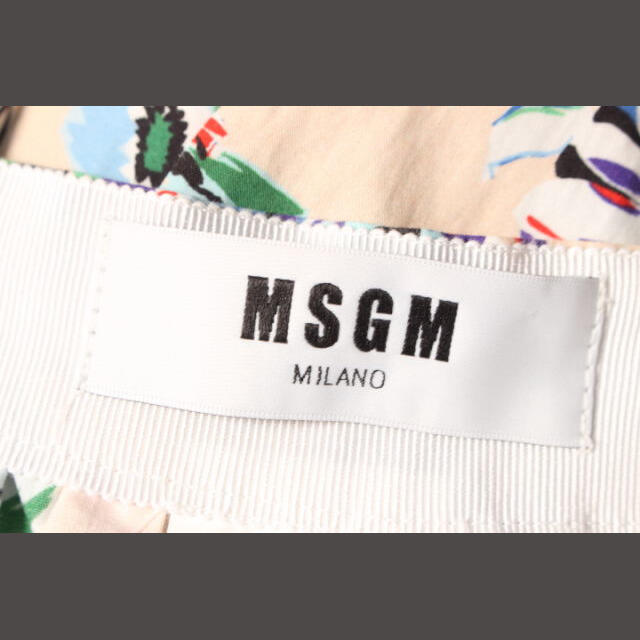 MSGM(エムエスジイエム)のエムエスジーエム MSGM スカート フレア ひざ丈 フラワープリント コットン レディースのスカート(ひざ丈スカート)の商品写真