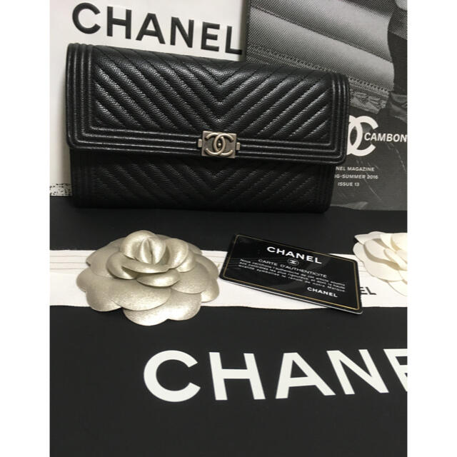 CHANEL - 超美品☆ シャネル ボーイシャネル キャビアスキン