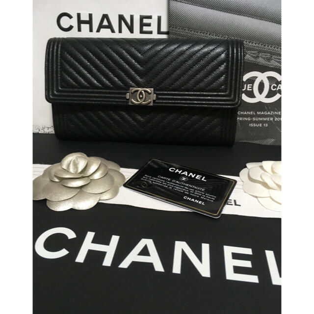 CHANEL - 超美品☆ シャネル ボーイシャネル キャビアスキン