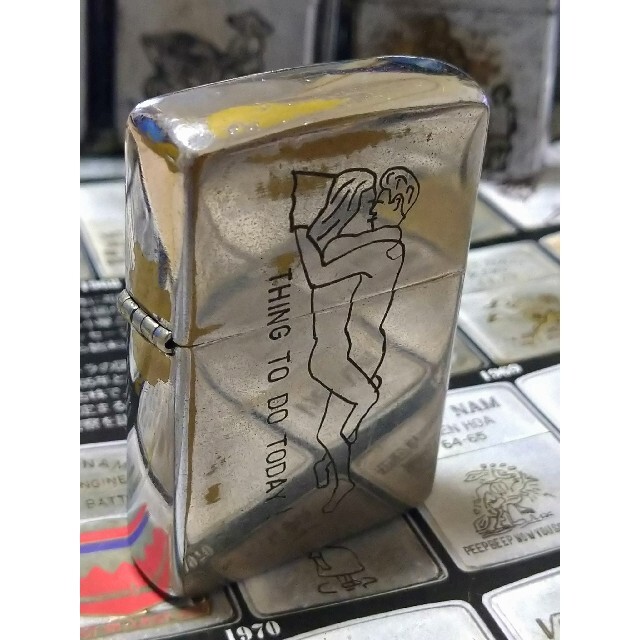 【ベトナムZIPPO】本物 1968年製ベトナムジッポー「ラヴァーズ」