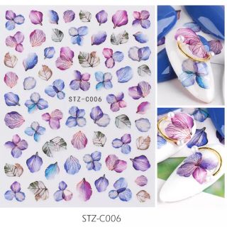 STZーC006 ネイルシール 紫陽花(ネイル用品)