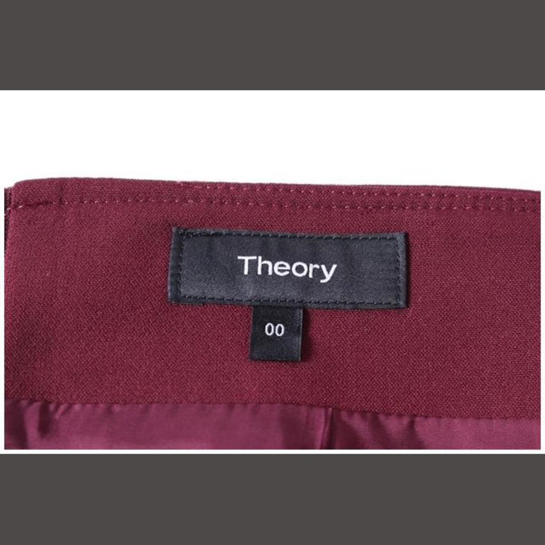 theory(セオリー)のセオリー theory 18AW スカート ひざ丈 フレア 00 赤 レッド / レディースのスカート(ひざ丈スカート)の商品写真