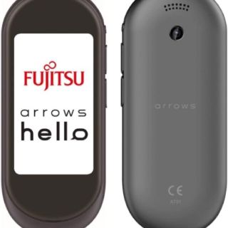 フジツウ(富士通)の富士通 通訳機　arrows hello AT01 墨 ATMD01002(その他)