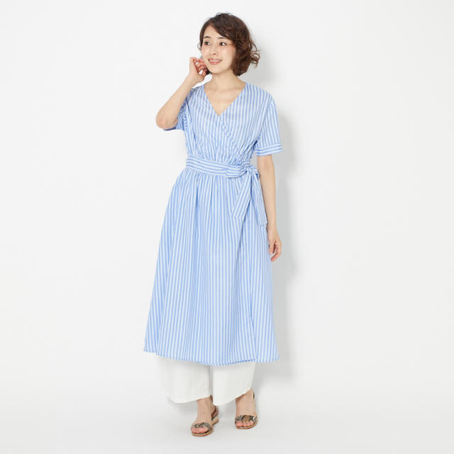 SLOBE IENA(スローブイエナ)の新品未使用 Flower Days カシュクールワンピース シップス イエナ レディースのワンピース(ロングワンピース/マキシワンピース)の商品写真