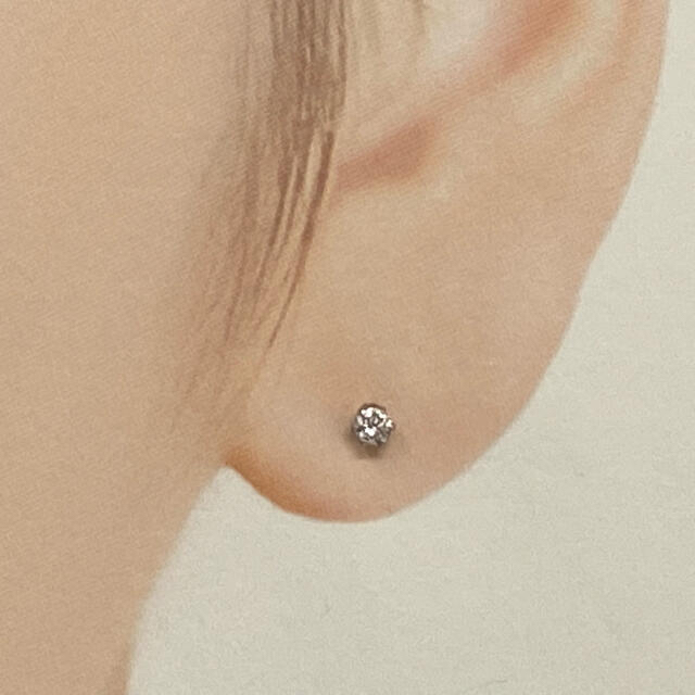 ハート ピアス ❤︎片耳0.35ct  合計0.7ct ダイヤモンド pt900